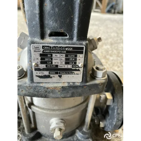 POMPE CRN1-4A-FGJ-G-E--HQQE GRUNDFOS POMPE À EAU 0,37 - KW