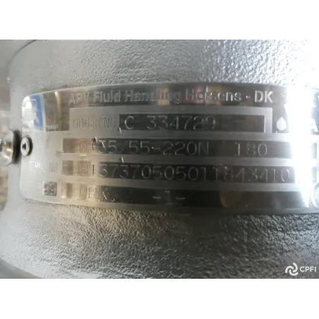 POMPE CENTRIFUGE APV-SPX TYPE W+35/55 7,5 KW