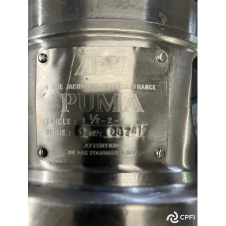POMPE CENTRIFUGE APV-SPX TYPE PUMA 1,5/2/7 1,1 KW