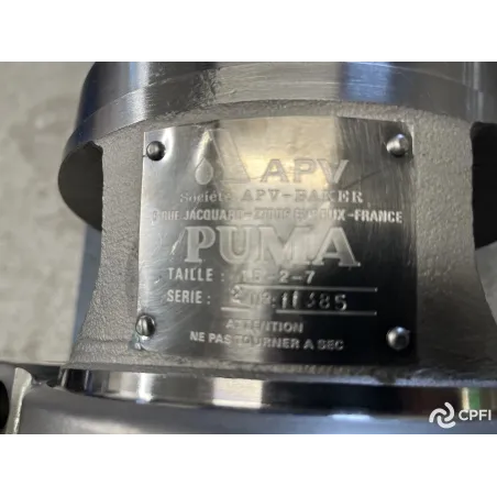 POMPE CENTRIFUGE APV-SPX  TYPE PUMA 1,5/2/7 1,1 KW