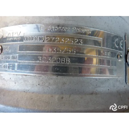 POMPE CENTRIFUGE APV-SPX TYPE W+35/55 7,5 KW