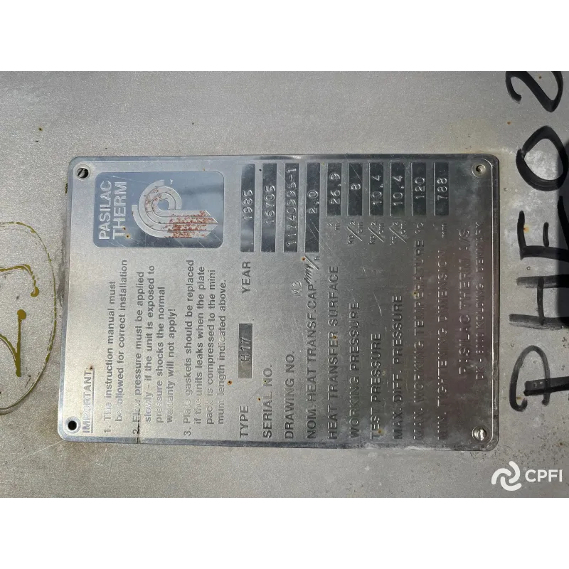 Echangeur à plaques PASILAC THERM H17