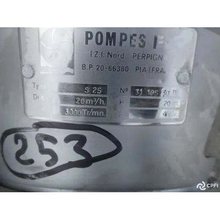 POMPE CENTRIFUGE PAC  TYPE S 25 3 KW