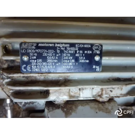 POMPE CENTRIFUGE PIERRE GUERIN TYPE SCP 2/40- 125/302 3 KW