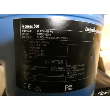 DEBIMETRE ENDRESS+HAUSER Promass F PROMASS 300