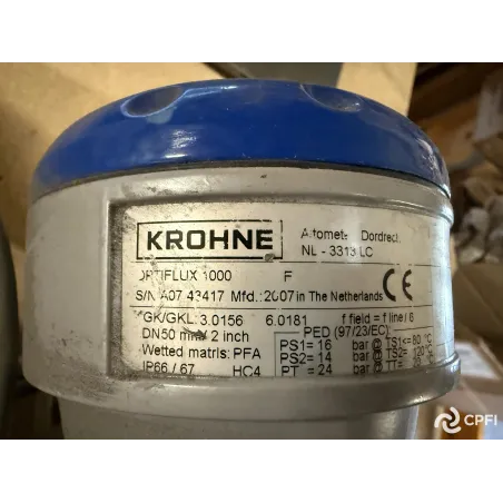 DEBIMETRE KROHNE OPTIFLUX 6100 