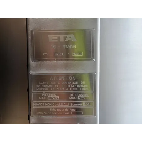 Cuve ETA 5000L